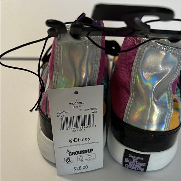 Disney High-Top Sneakers with Skeleton Design - Black, Yellow, Purple, Teal - Picture 6 of 6